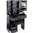 29.2" Small Size Left Drawer Desktop Vanity Table + Cushioned Stool, 2 AC+2 USB Power Station, Hair dryer bracket, Extra Large Touch Control Sliding LED Mirror, Tri-color Switching, Brightness Adjust-668180100