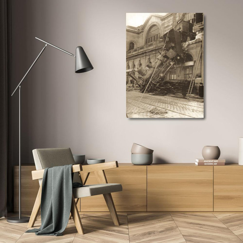 La gare Montparnasse, 1895, H 24 po x l 18 po