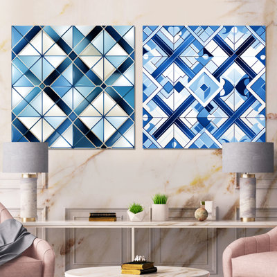 Corneisha - Abstract Shapes Canvas Prints Set Of 2