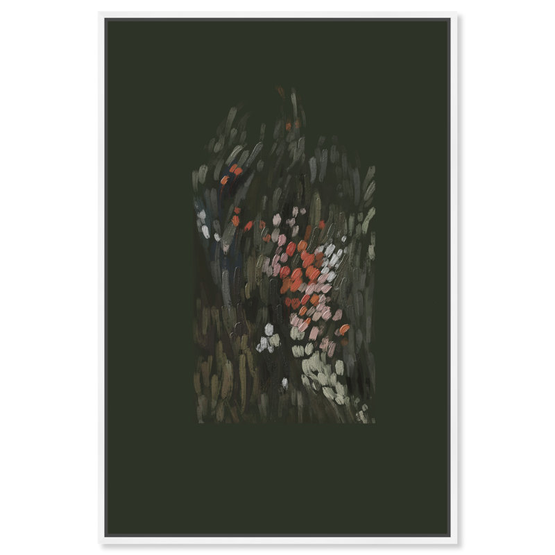 Dancing Petals Print by Oliver Gal, 17"H x 25"W, White Floater Frame