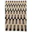 Tapis noir et blanc 5 pi 9 po x 7 pi 9 po Pinkerton