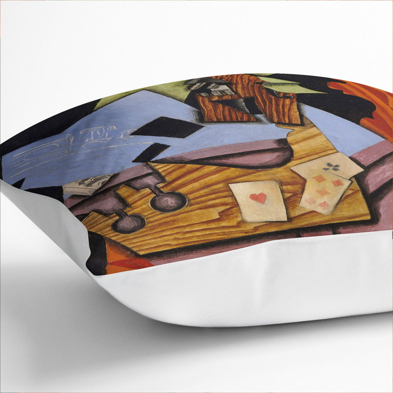 Violin Still Life Vol.2 Scatter Cushion, 40cm H x 40cm W x 15cm D, White
