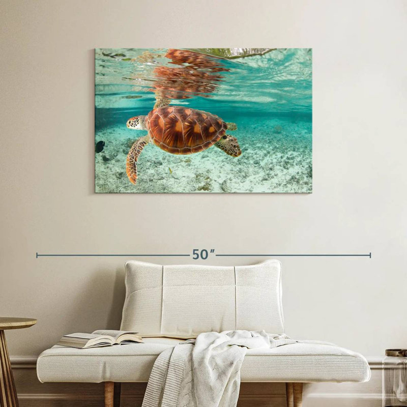 Brampt Bora Bora Sea Turtle, 26" H x 39" W