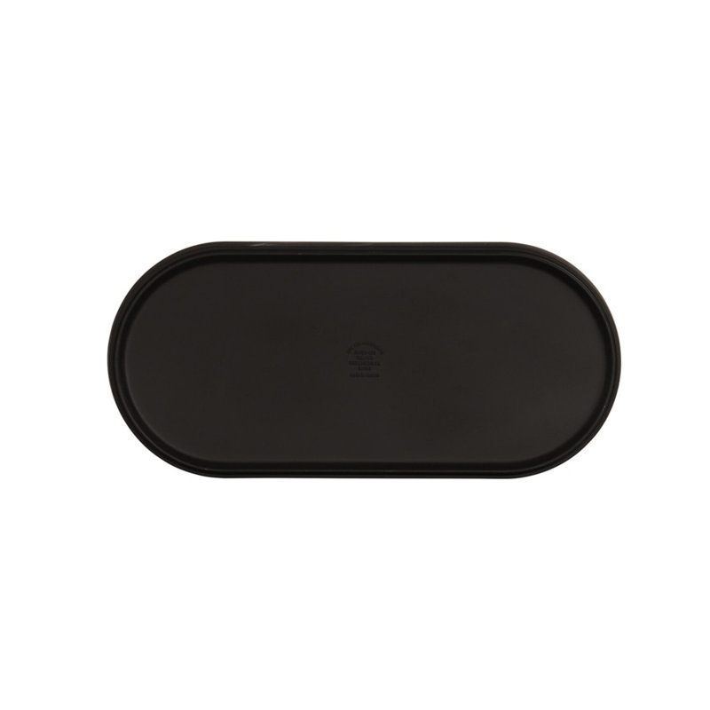 Plateau en mélamine Cal-Mil Hudson, Noir, H 1,5 po x l 6 po x P 13 po