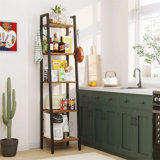5-Layer Ladder Bookcase, Height 160 Cm, Industrial Style, Rustic Brown