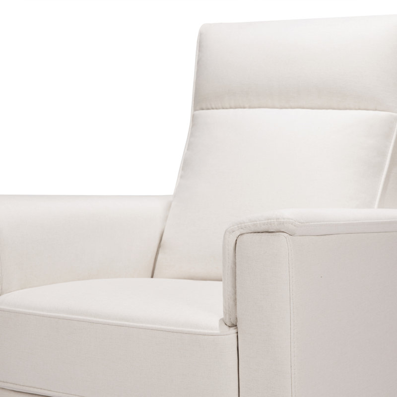 Fauteuil inclinable Willa en tissu éco-performant, Mélange de polyester crème