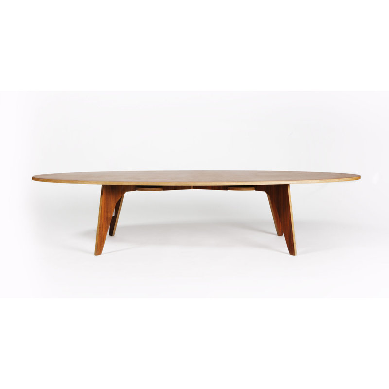 Table basse à 4 pieds Pirwi, Brun