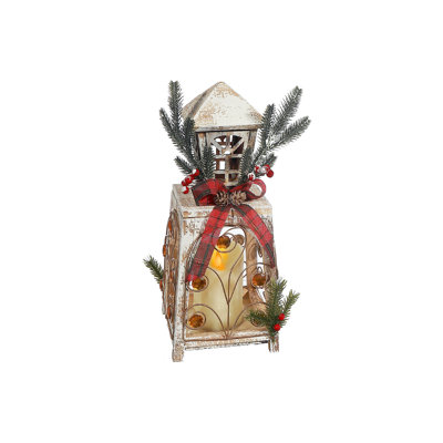 Led Wooden Tower Lantern