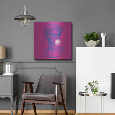 Trinx 'Michelangelos Pixel David' by Luxe Metal Portfolio, Metal Wall Art