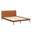 Structure de lit en bambou massif Aurandi Minimalist Auren avec support de lattes robuste, aucun sommier requis-129876702