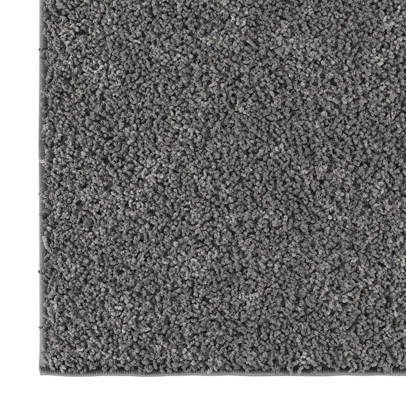 Cozy Plush Non-Slip Rubberback Soft Gray Indoor Bedroom, Living Room Area Rug, Gray, Rectangle 7'10' x 9'