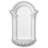 Fluted 42.25'' H x 27.5'' W x 9'' D Urethane Surface Mount Wall Niche