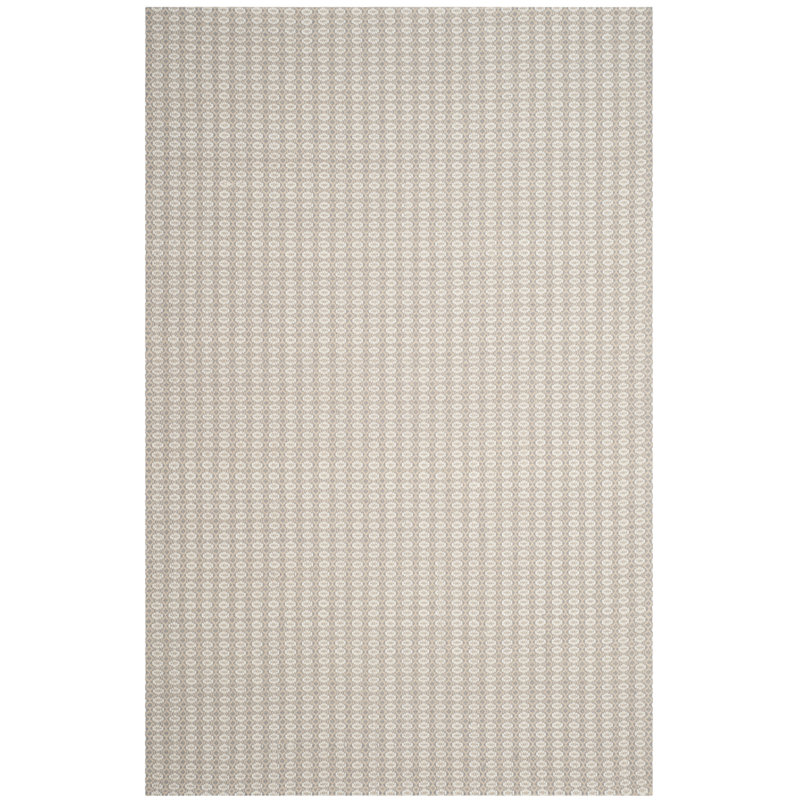 Cherif Wilton Hand Hooked Viscose/Wool Geometric Rug in Gray, Rectangle 4' x 6'