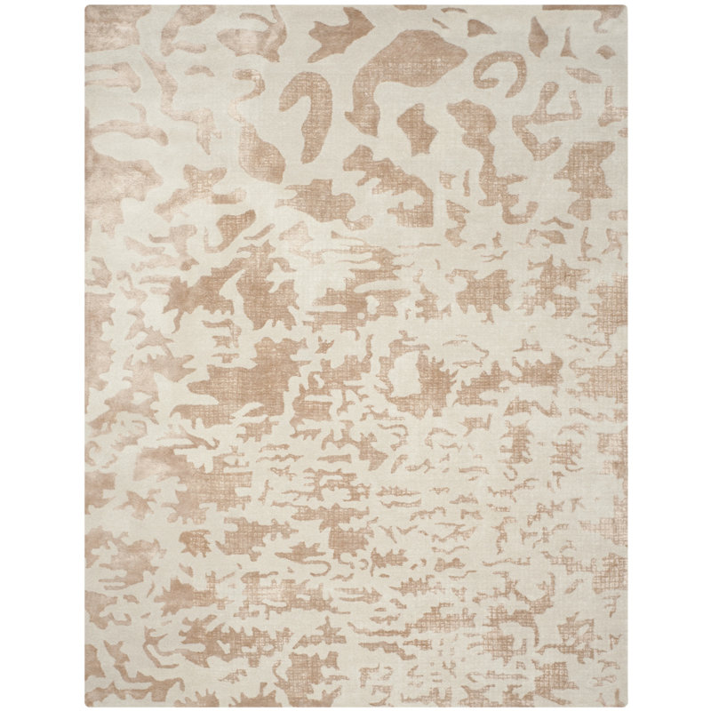 Tapis abstrait en laine / coton / viscose touffeté à la main Candelo, Rectangle 2 pi x 3 pi