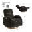 Barrau Cuddle 32.25" Modern Swivel Glider Power Nursery Recliner with Electric Headrest and Lumbar Support-438914581