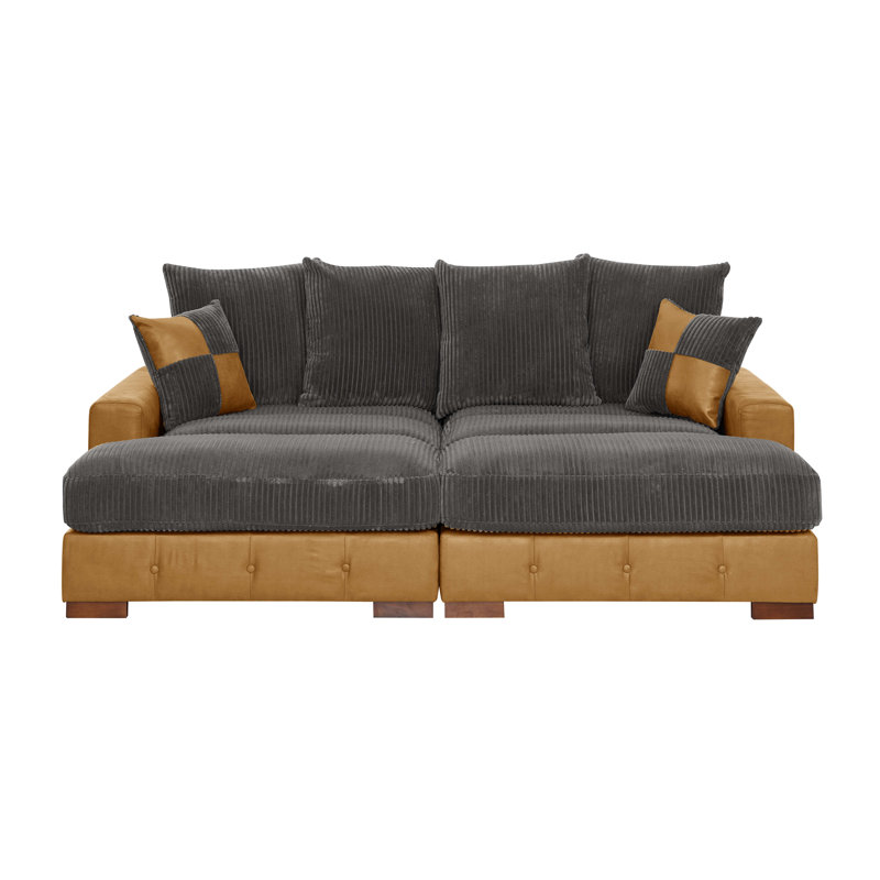 Canapé modulaire Coastal Luxe, Gris / Brun clair