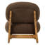 Chaise d'appoint rembourrée avec structure en bois massif Wren-129915544