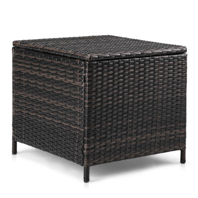 Table d'appoint de patio en osier