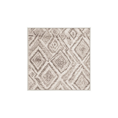 Machine Washable Beige Area Rug