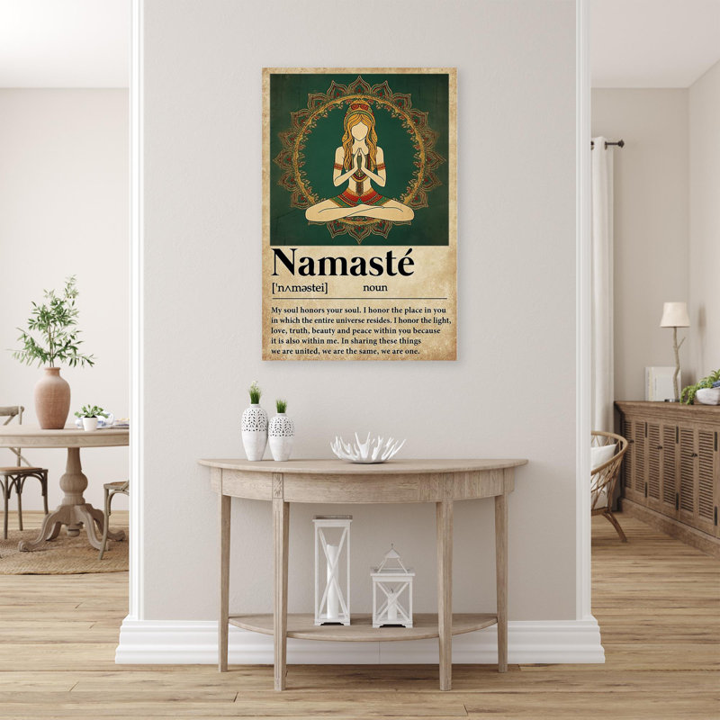 Kulo Namaste sur toile, impression, H 14 po x l 11 po x P 1,25 po