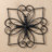 20"L Traditional Heart and Petal Iron Scroll Outdoor Wall Decor