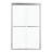 Shower Door 48" W X 76"H Semi-Frameless Bypass Sliding Shower Enclosure, 5/16 In. (8Mm), Brushed Silver-121271541