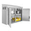 Armoire murale en acier inoxydable avec portes à charnières-109592102