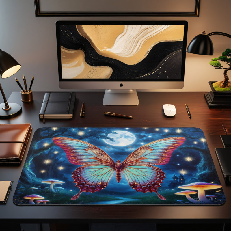 Polyester Desk Pad, 14.4x12.1