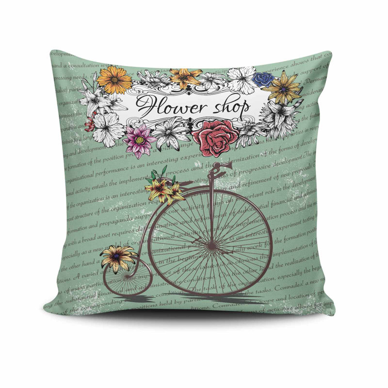 Ervand Decorative Cushion Cover, 17 x 17 Inches, 50% Cotton / 50% Polyester | Machine Washable at 104°F, Ironable, Concealed Zip Closure | Perfect for Living Room, Bedroom, and Stylish Home Décor