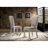 Iris Weathered White Wood 5-Piece Dining Set