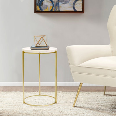 Beacon Marble Top End Table