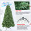 Arbre de Noël avec fil mémoire, arbre en PVC artificiel à charnière 1910 pointes, arbre de Noël à installation facile pour la décoration intérieure des Fêtes-1484321064