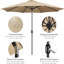 Burkeen 230cm Tilt Market Parasol