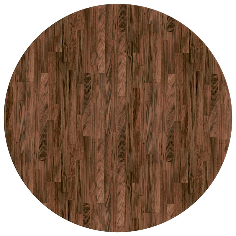 Solid Wood Table Top, Dark Brown, 2.5cm H x 80cm W x 80cm D
