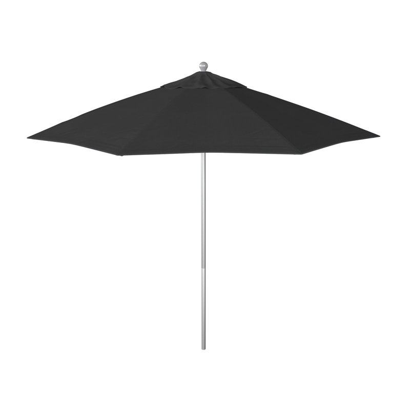 Parasol de marché 9 pi Yadira, Toile Sunbrella® noir