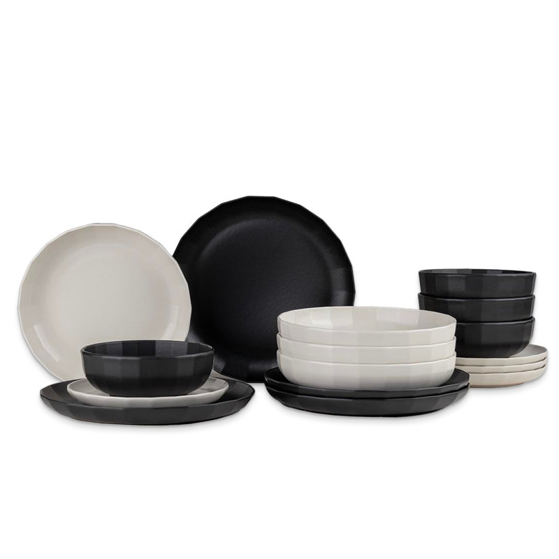 16 Pieces 100% Porcelain Dinner Set,