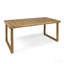 Table de salle à manger d'extérieur en bois d'acacia de 69 po, finition sablée naturelle-528513247-528513184