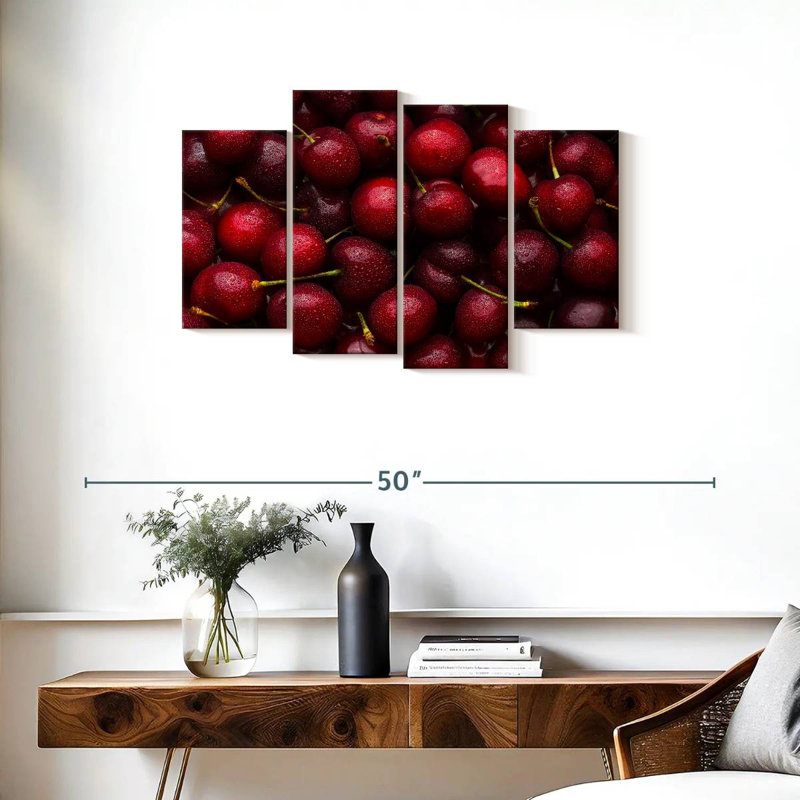 Cerises rouges douces Yarlin, H 22 po x l 36 po