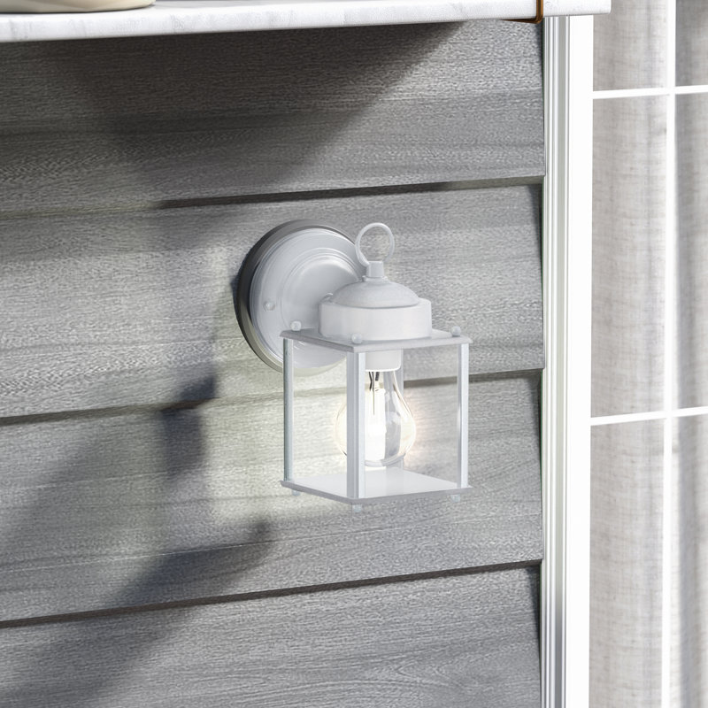 New Castle One Light Outdoor Wall Lantern from Generation Lighting , White