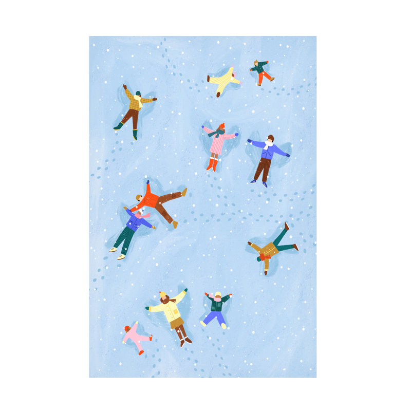 «Bea Muller Snow Angels», art sur toile, H 19 po x l 12 po