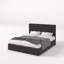 Lit plateforme tapissier hydraulique avec rangement en velours-115143022-115143019