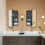 Armoire à pharmacie 15 po x 25 po avec miroir de salle de bain noir