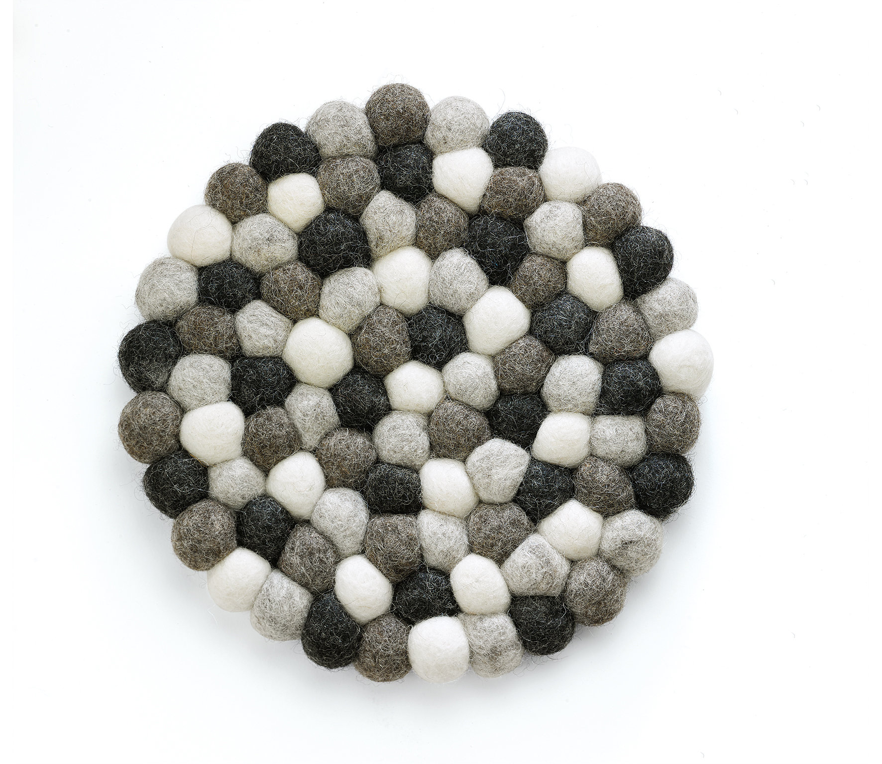 Frieling Grigio Round Virgin Wool Trivet | Perigold