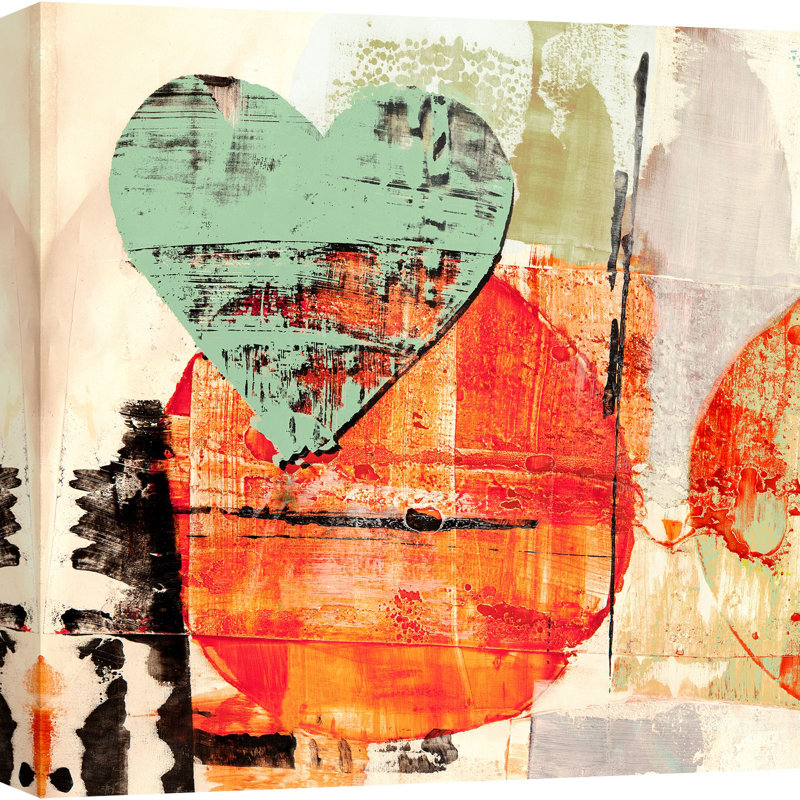 1PW6187 Love #1 (Heart+Sun) - Wrapped Canvas Print, 70cm H x 70cm W x 4cm D
