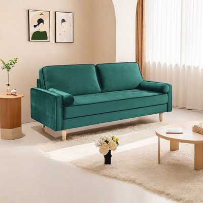 Simple Velvet Fabric Sofa