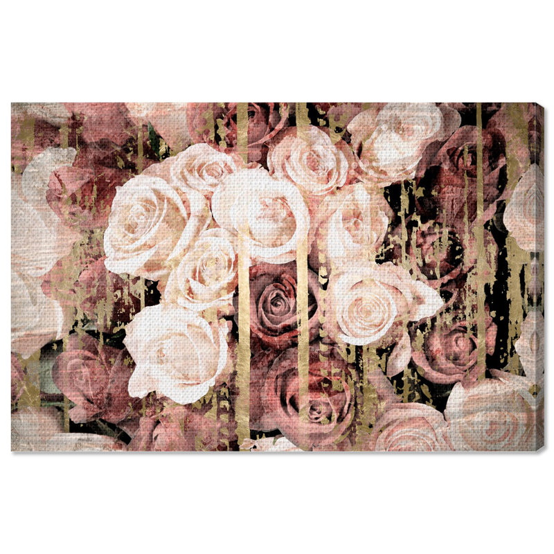 «Shabby Elegance Romance», impression sur toile tendue, H 36 po x l 54 po x P 1,5 po