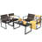 Hebe 4 - Person Patio Conversation Set-197549122