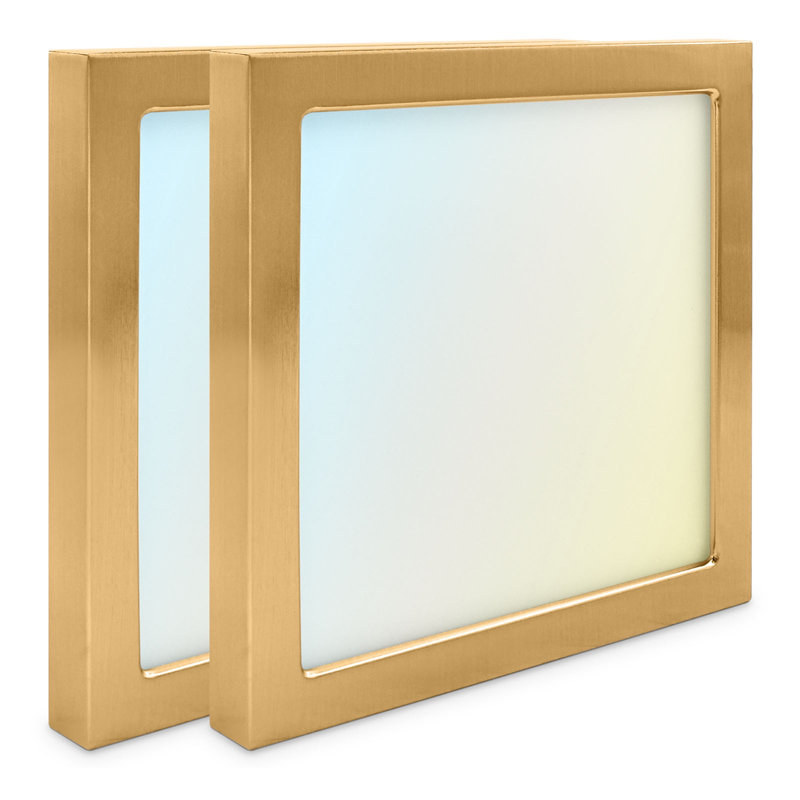 LED Flush Mount, Brass