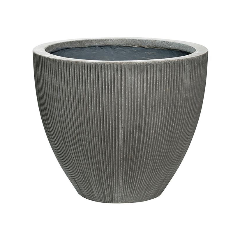 Glen Ellyn Pot Planter, 14" H x 16.5" W x 16.5" D, Gray