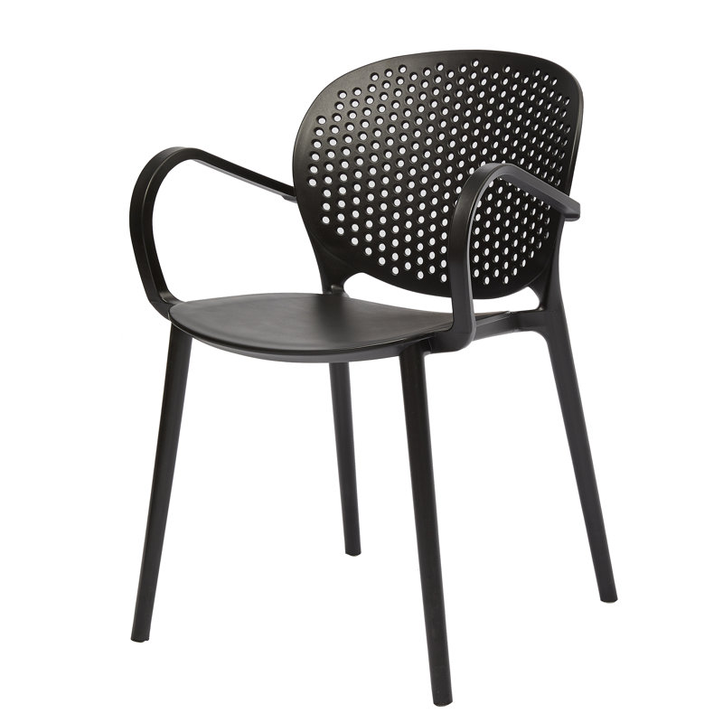 Chaise de salle à manger Afkar, Gris foncé